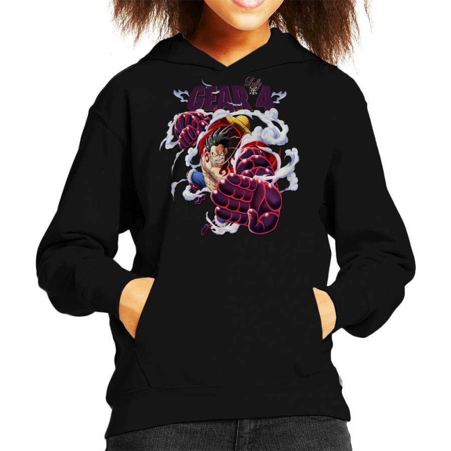 One Piece Gear 4 Punch Kid’s Hooded Sweatshirt