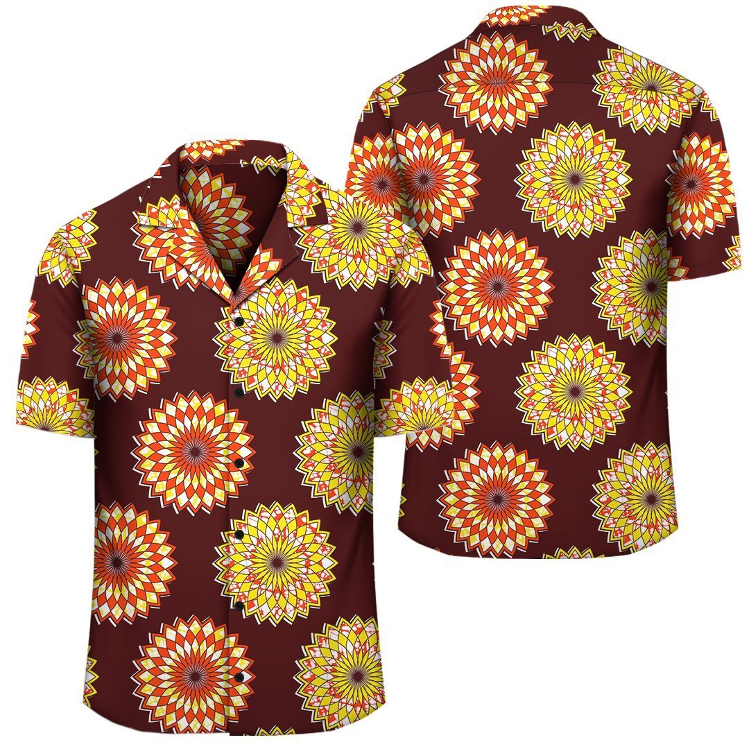 Africa Hawaiian Shirt – Ankara Hawaiian Shirt Geometric Nawiri J1