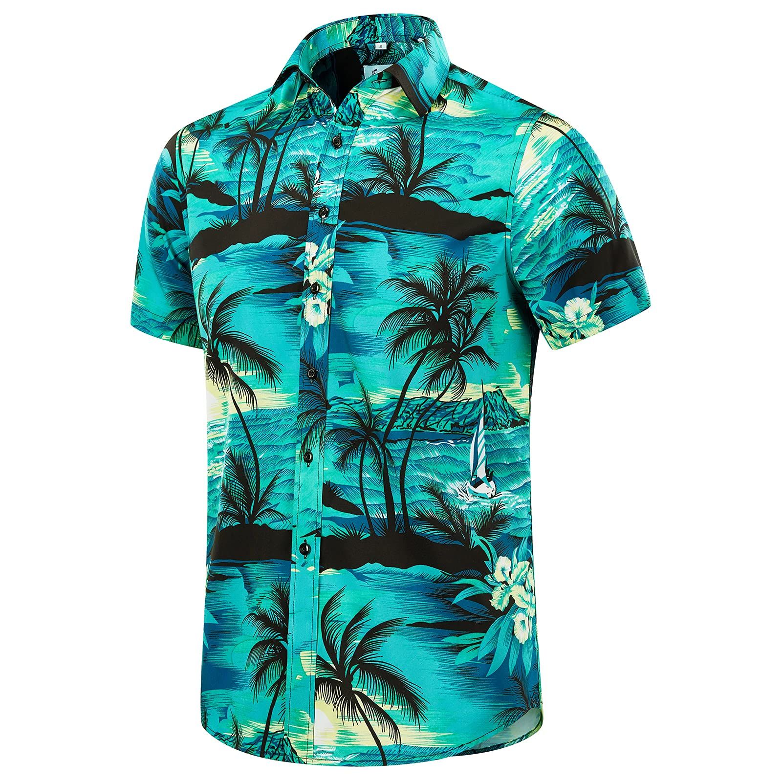 Beach Green Black Unique Design Hawaii Shirt Ha65123