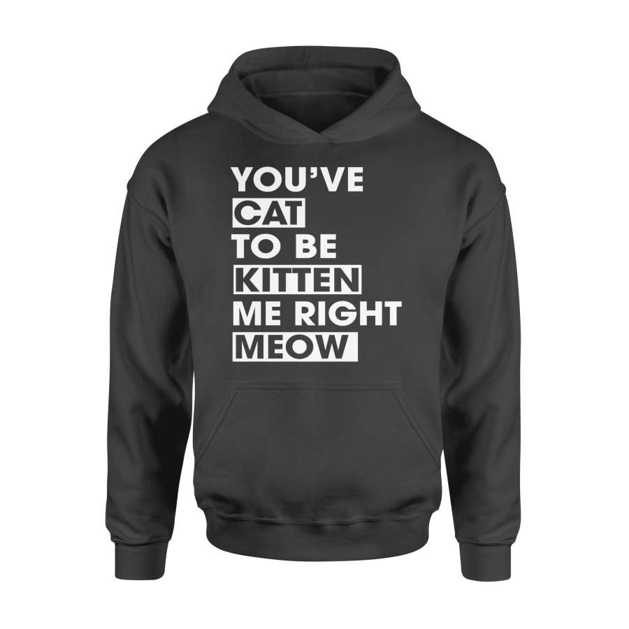 You’Ve Cat To be Kitten Me Right Meow Funny  Cat –  Hoodie