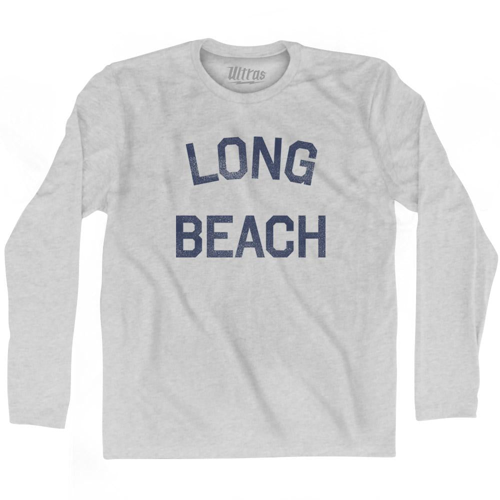 California Long Beach Adult Cotton Long Sleeve Vintage T-shirt