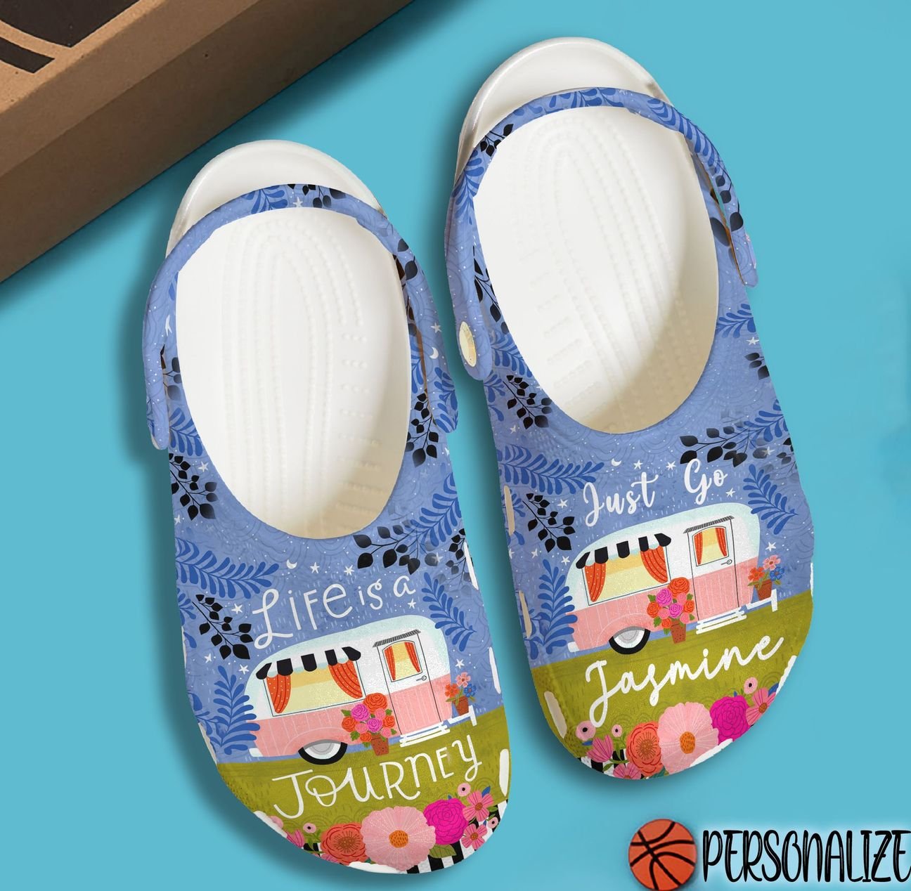 Camping Personalized Clog, Custom Name, Text, Color, Number Fashion Style For Women, Men, Kid, Print 3D Life Is A Journey