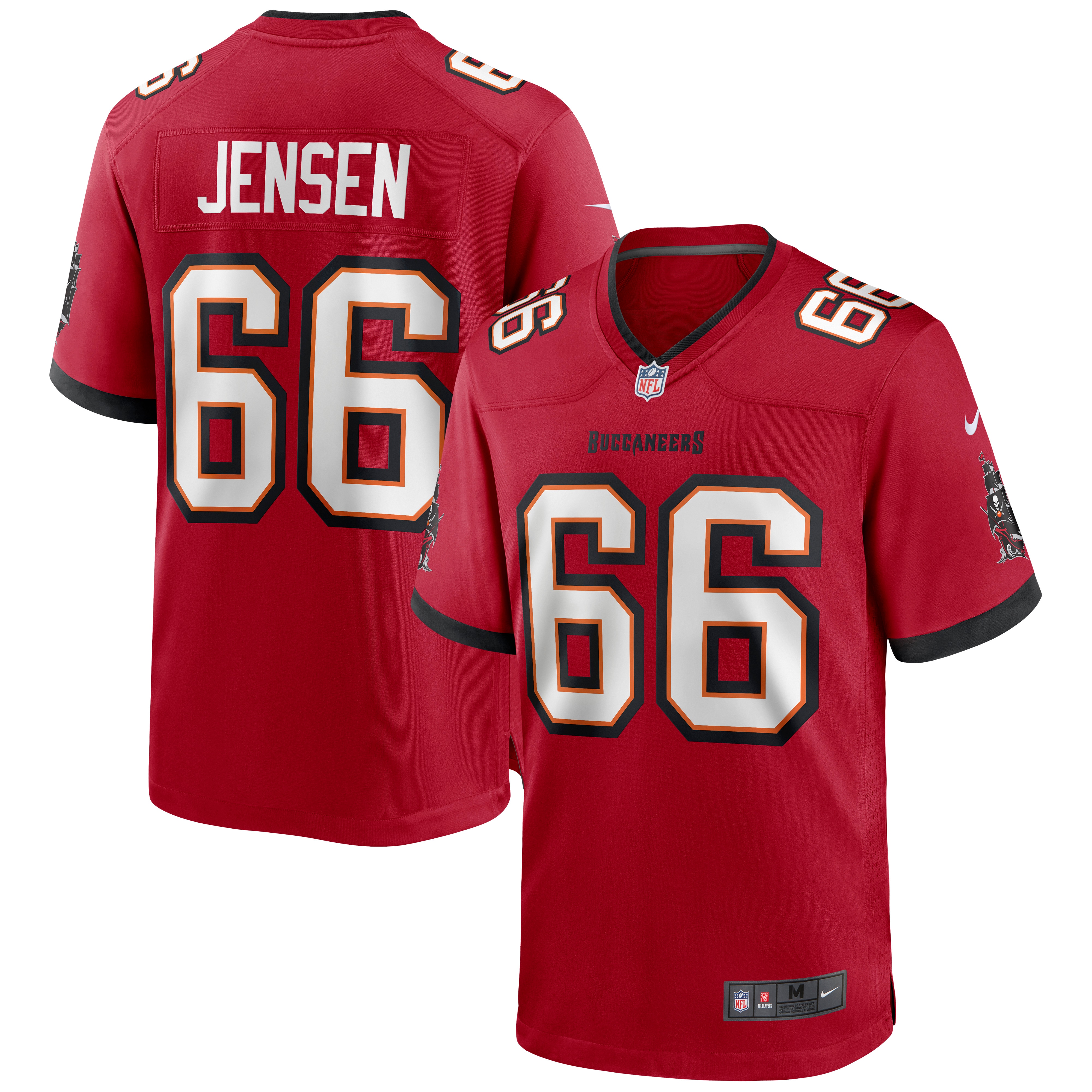 Ryan Jensen Tampa Bay Buccaneers Game Jersey – Red