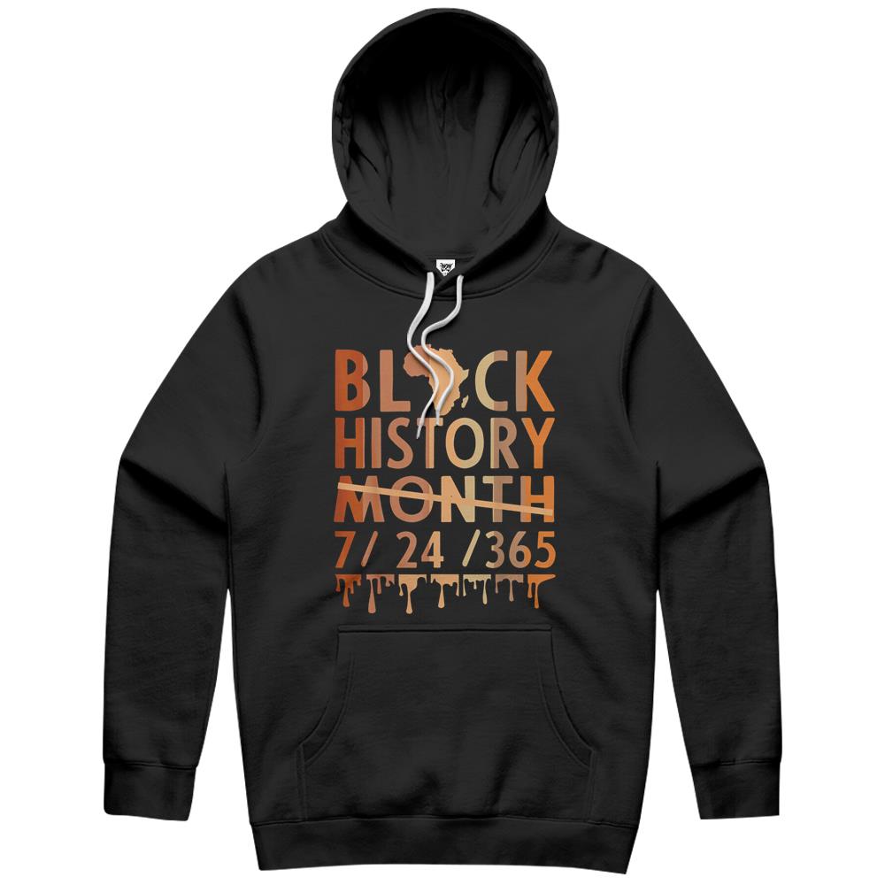 Black History Month 2022 Black History 365 Melanin Pride Hoodie