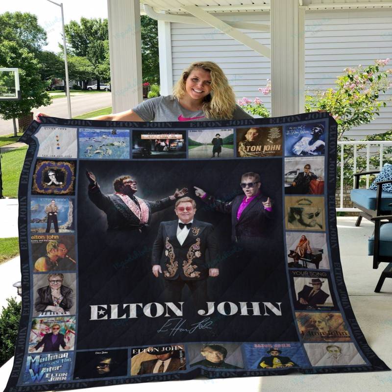 M Elton John Quilt Blanket