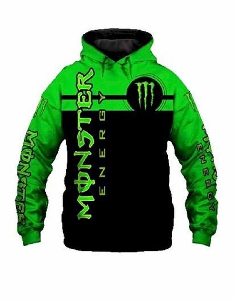 Monster Energy Big Logo All Over Printed 3D Hoodie N98