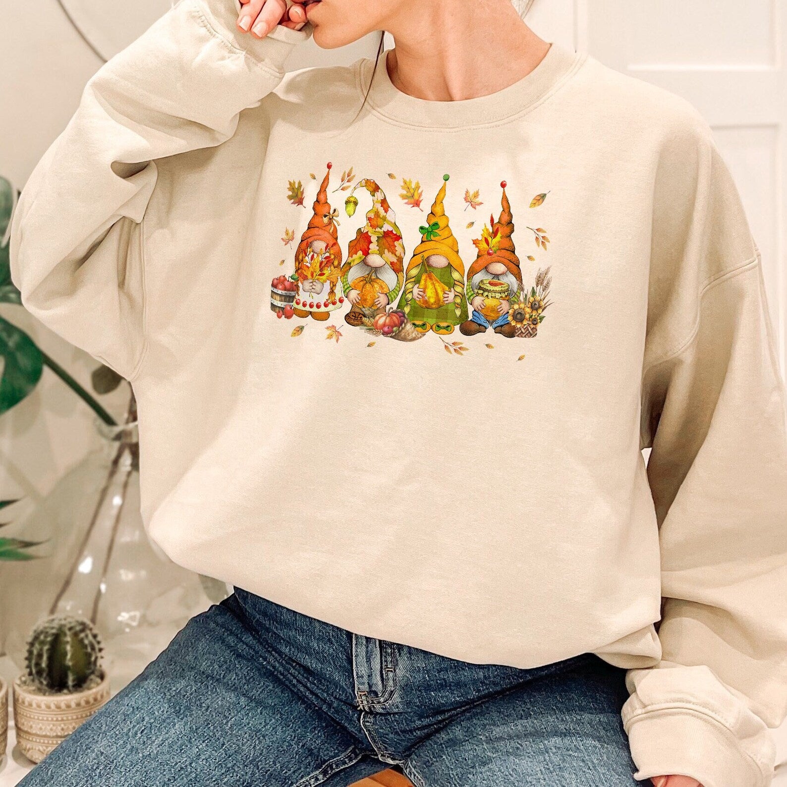 Thanksgiving Sweatshirt Halloween 2D Crewneck Sweatshirt All Over Print Sweatshirt For Women Sweatshirt For Men Sws3638