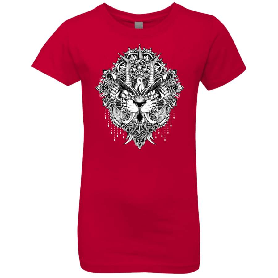 Tiger Mandala Girls Premium T-Shirt