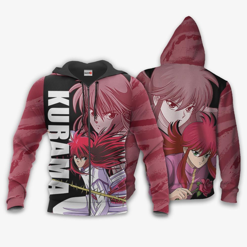 Yu Yu Hakusho Kurama Hoodie Anime Shirt Jacket