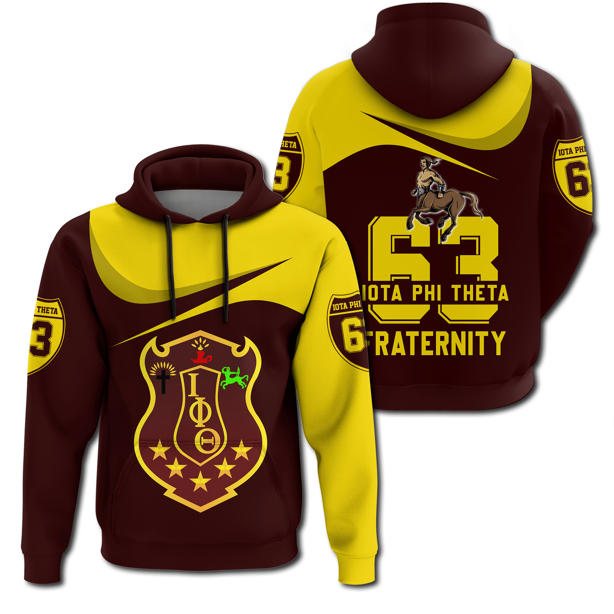 Fraternity Hoodie – Iota Phi Theta Curve Style Hoodie