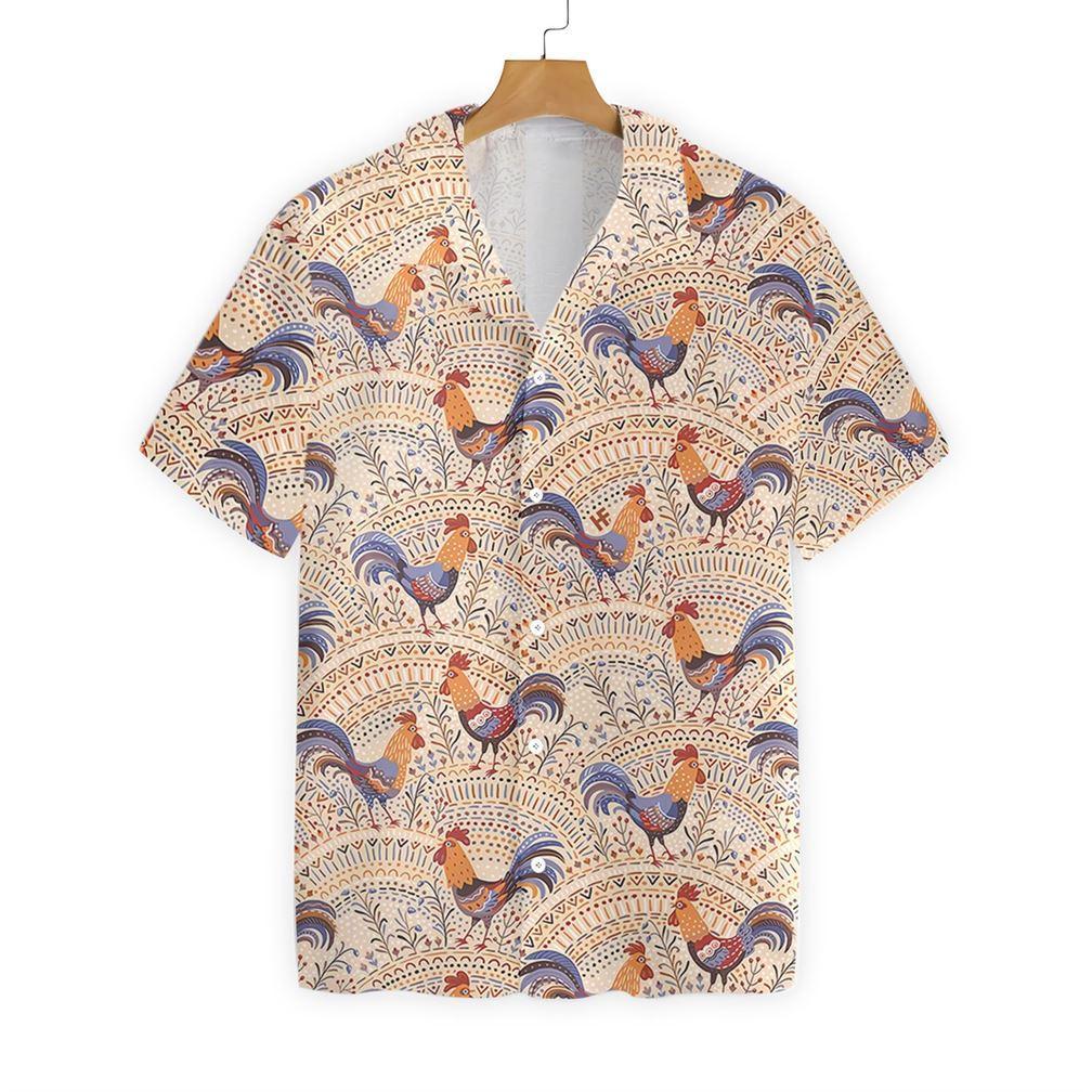 Boho Chicken Pattern Hawaii Shirt Ha56110