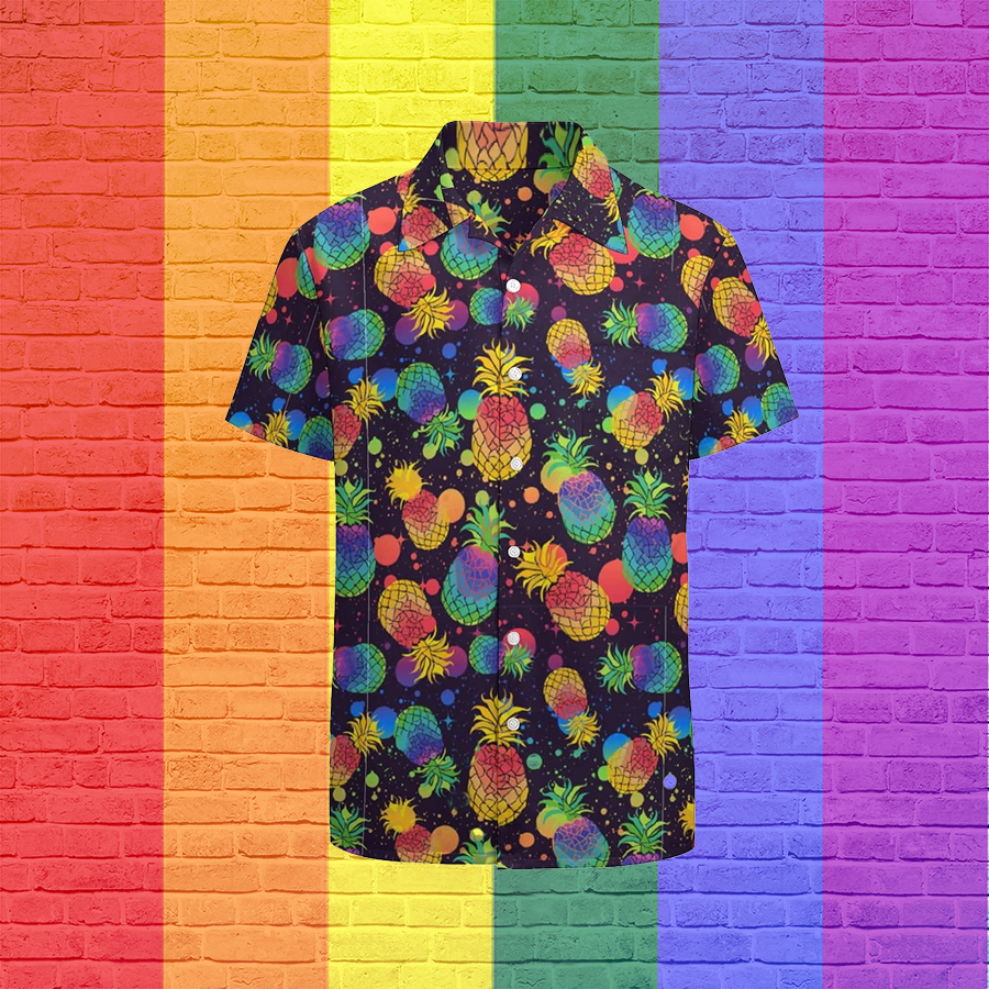 Gay Hawaii Lesbian Hawaii Rainbow Shirt For Pride Gift Gaymer Ha86554