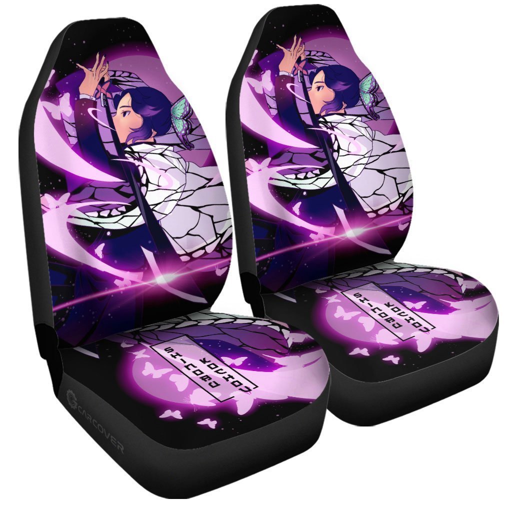 Demon Slayer Shinobu Seat Covers For Car Custom Breathing Anime Car Accessories