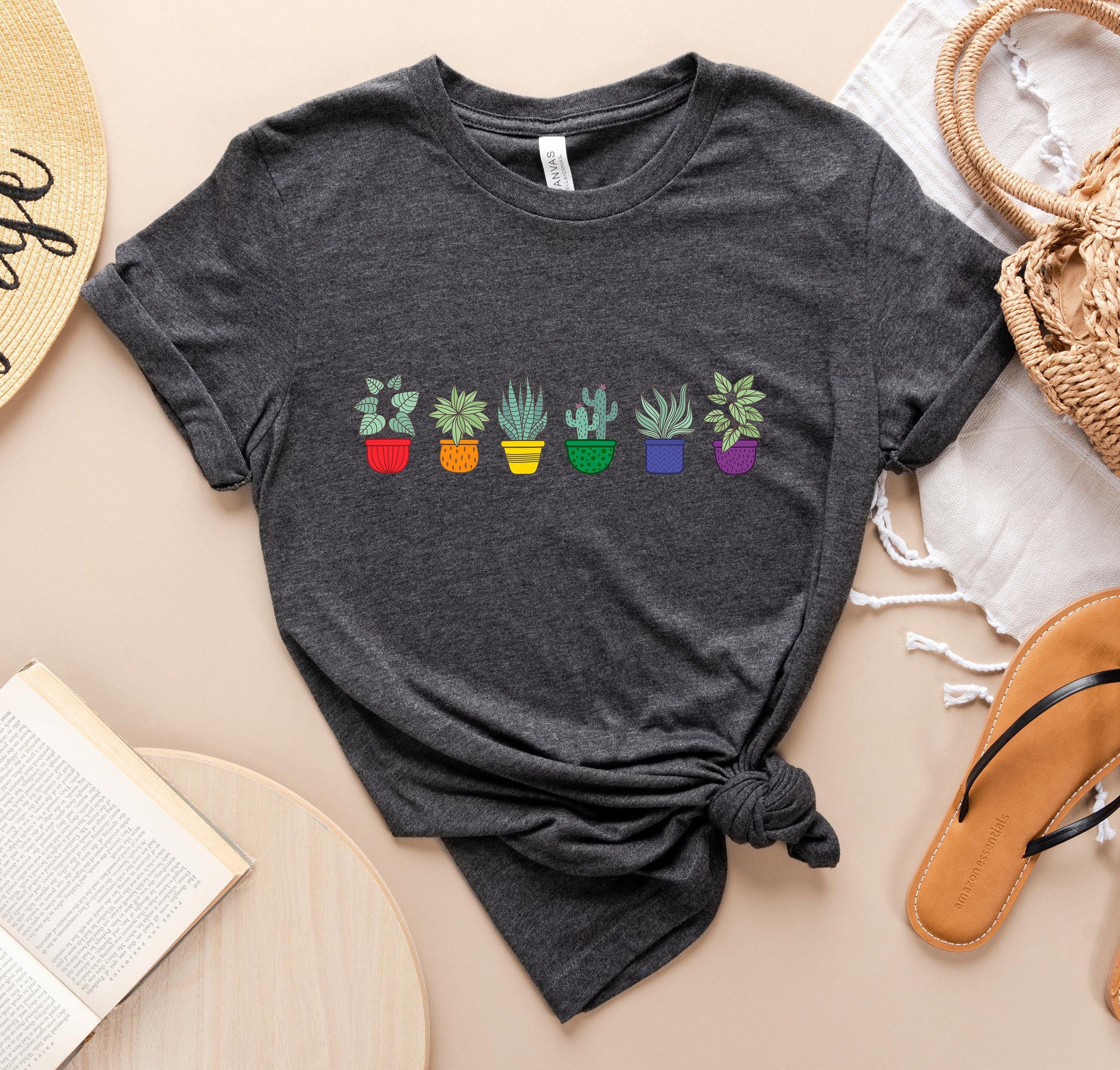 Plant LGBTQ Pride Shirt , Gender Neutral Shirt ,Cute Pride T-Shirt,LGBTQ Ally,Subtle Pride T-Shirt,Queer Gift,Lesbian Shirt,Gay Shirt Pride