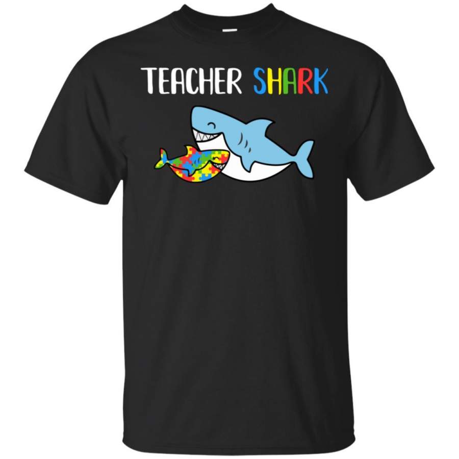 Teacher Shark Support Autism Awareness For Child Shirt