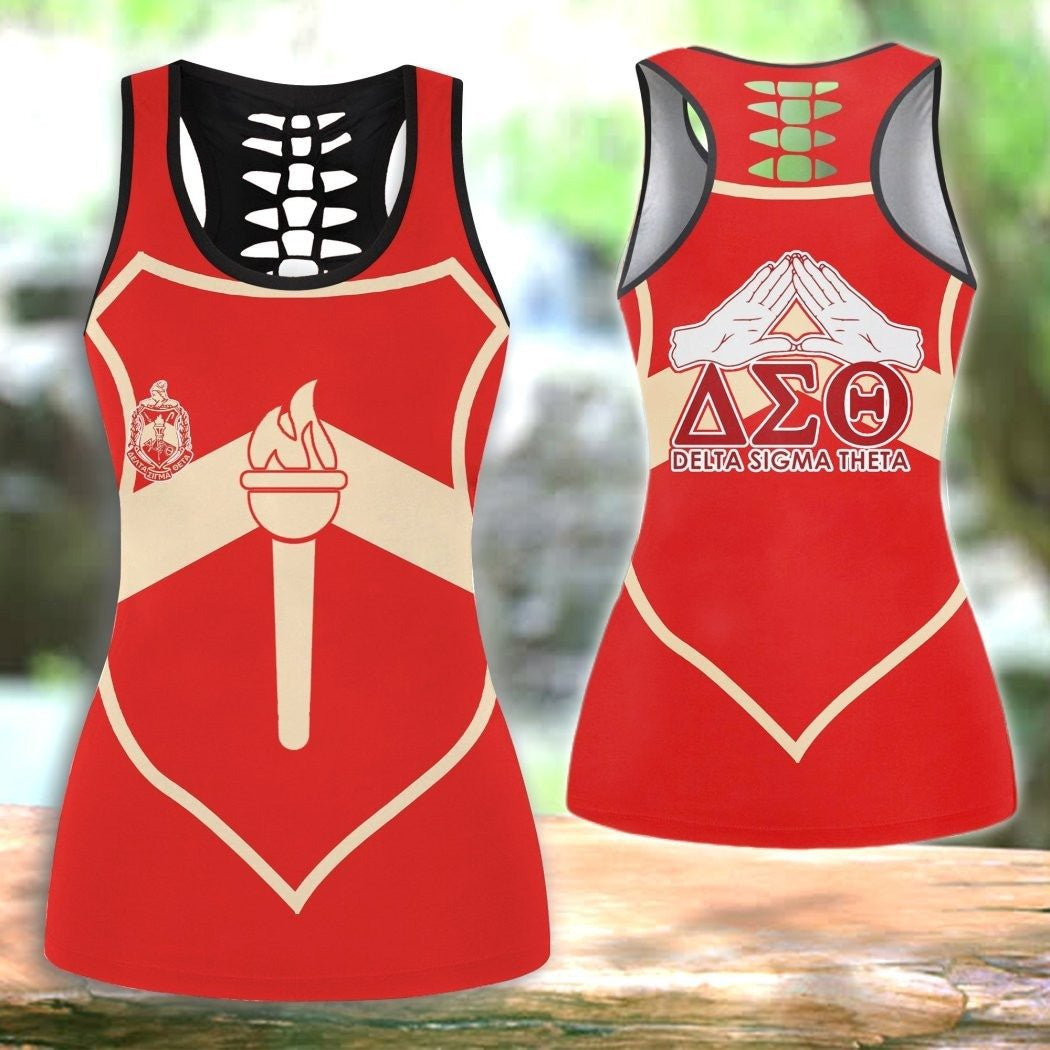 Sorority Tank Top – Delta Sigma Theta Hollow Tank Top Spearhead Style