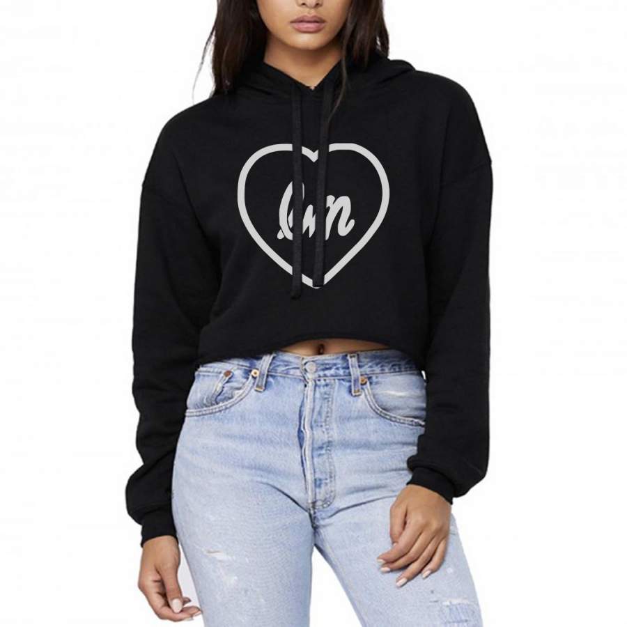 Little Mix Love Logo Cropped Hoodie