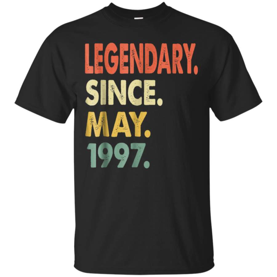 21st Birthday Vintage Legendary 1997 Awesome Cotton T-Shirt