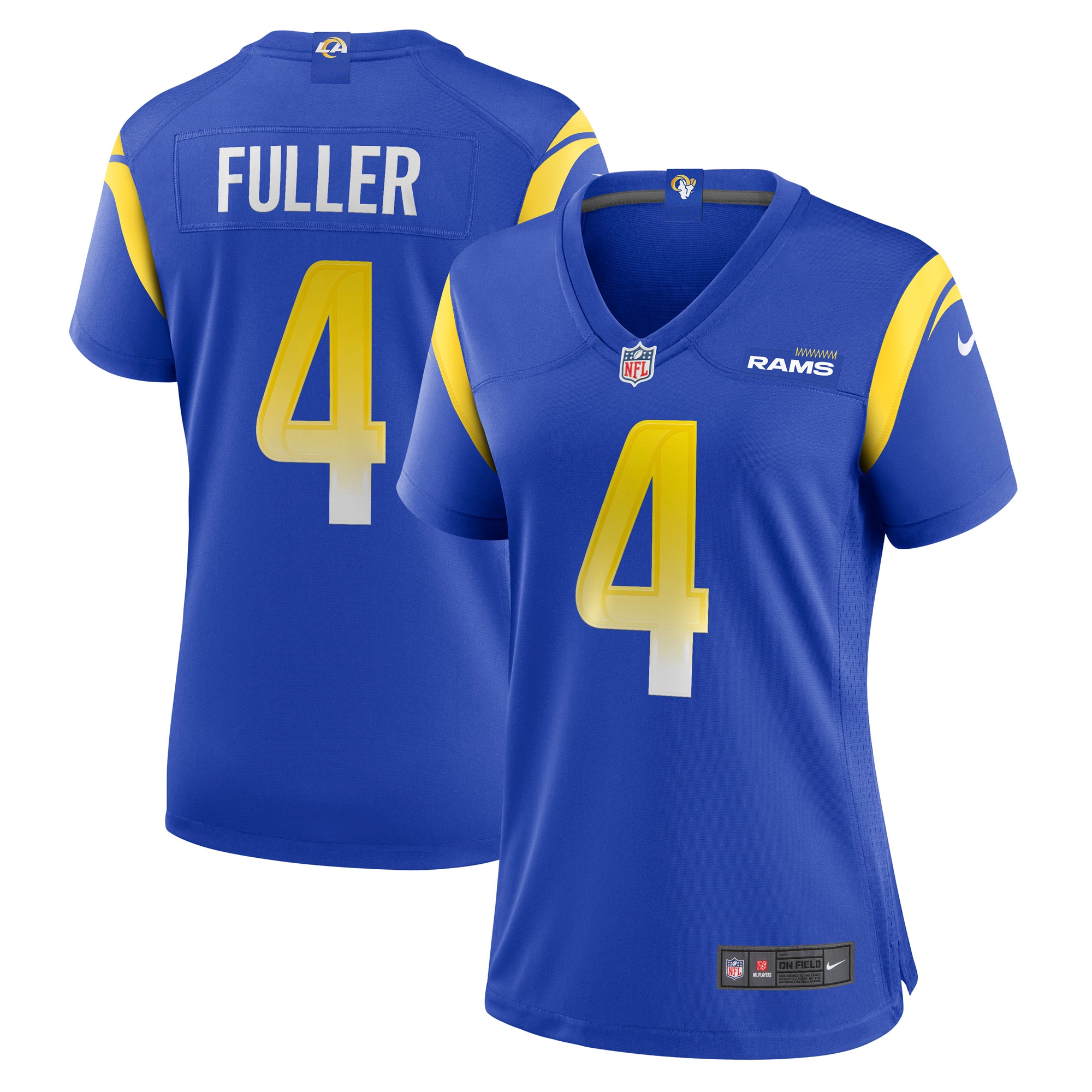 Women’s Los Angeles Rams Jordan Fuller Royal Game Player Jersey