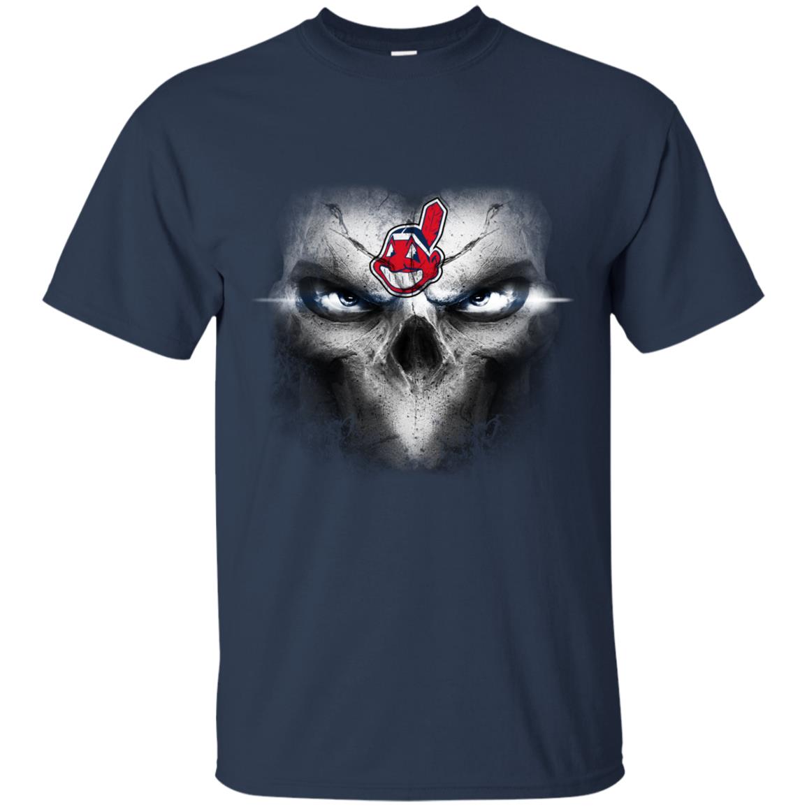 Cleveland Indians Skulls Of Fantasy Logo T Shirts