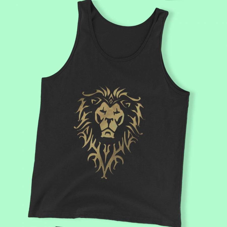 Warcraft Movie T Shirt Lion Wow Alliance Men’S Tank Top