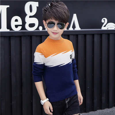 Winter children’s Sweater Cotton products clothing Boy’s Sweater O-Neck pullover Sweater winter Keep warm Kids clothes alx