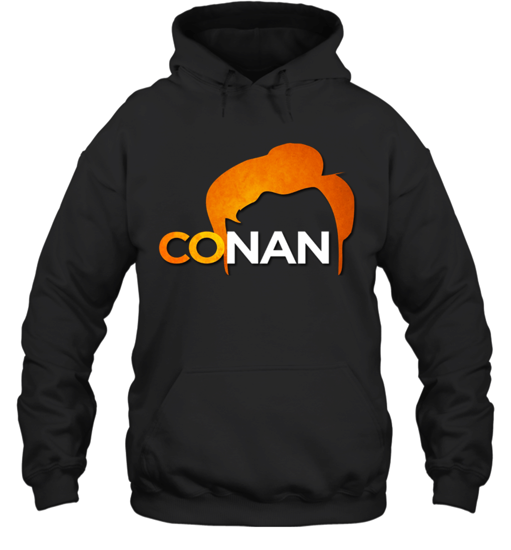 SUAMDAN Men’s Conan Christopher O’Brien Black Hoodie