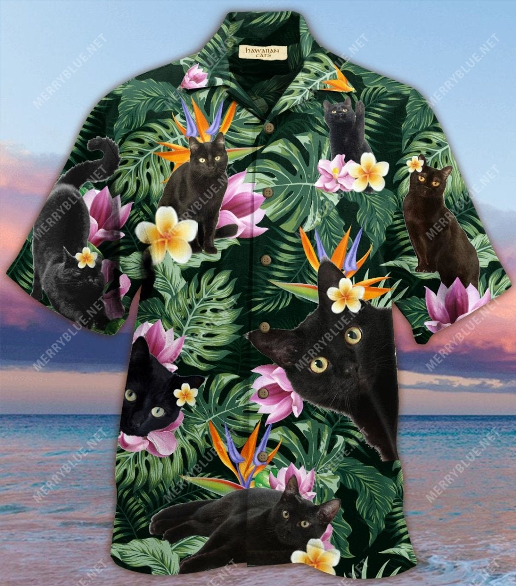 Powered By Cats And Hawaiian Unisex Shirt Ha66699