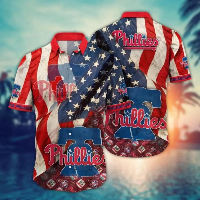 Philadelphia Phillies Hawaiian Shirt American Spirit