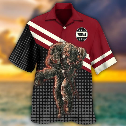 Veteran You May See Me Struggle But You Will Never See Me Quit Hawaiian Shirt | Hw3288