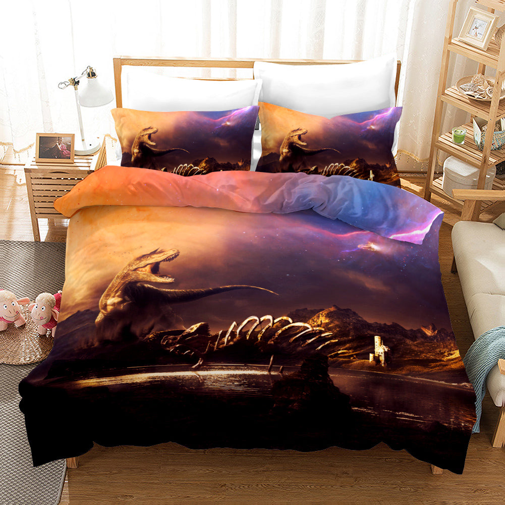 3D Dinosaur War Quilt Cover Set Bedding Set Pillowcases 52