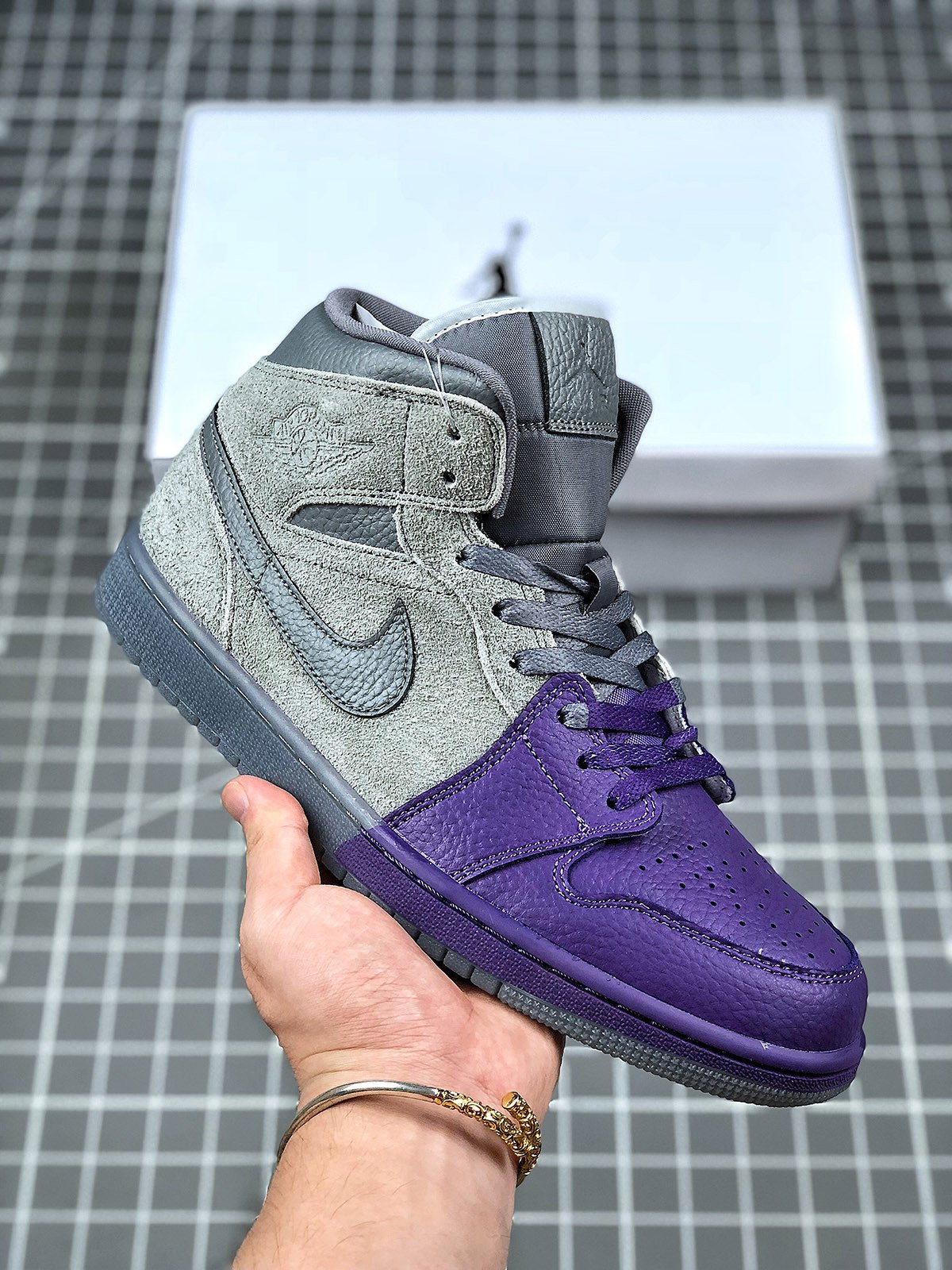 Sheila Rashid x JD 1 Mid Purple Grey CW5897-005 5338887