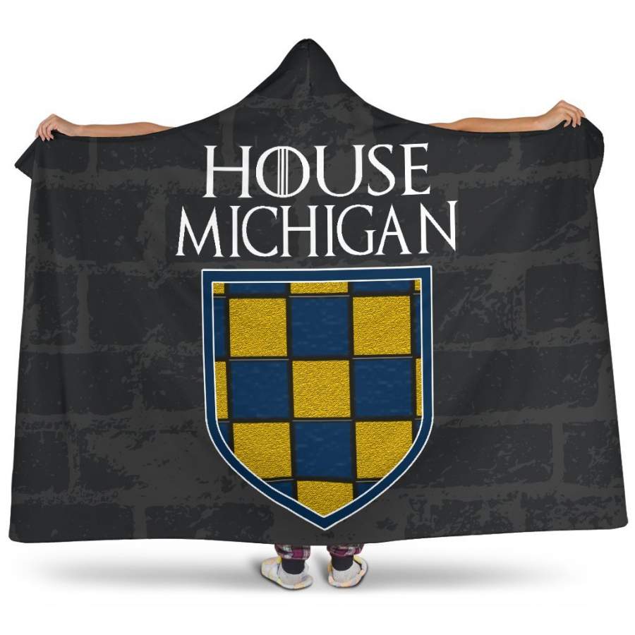 House Michigan Hoodie Blanket