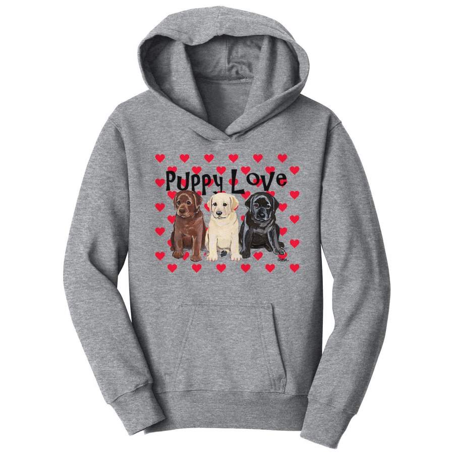 Puppy Love – Kids’ Unisex Hoodie Sweatshirt