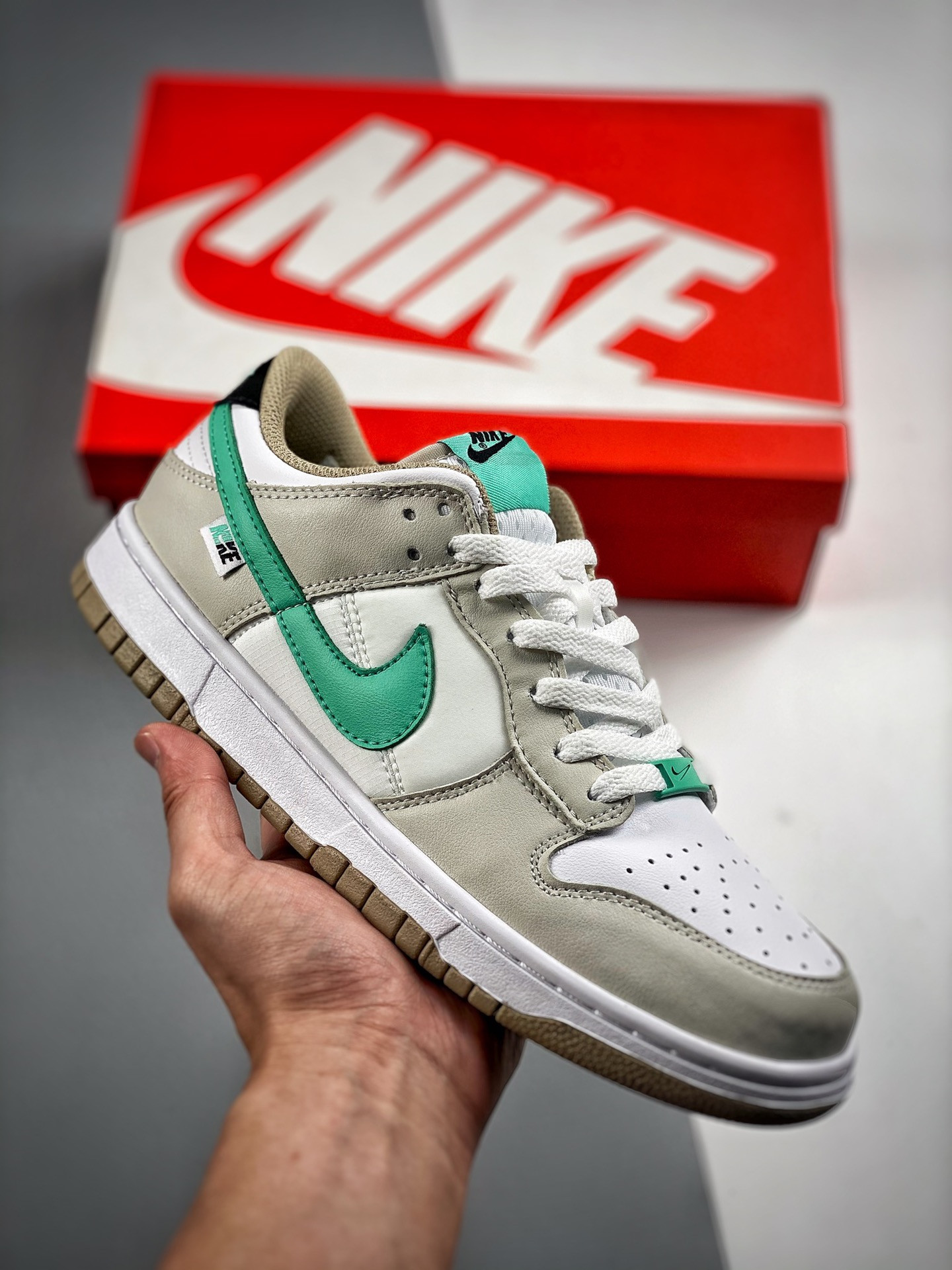 Nike Dunk Low Split Seam White Tan Mint DX6063-131 5339234