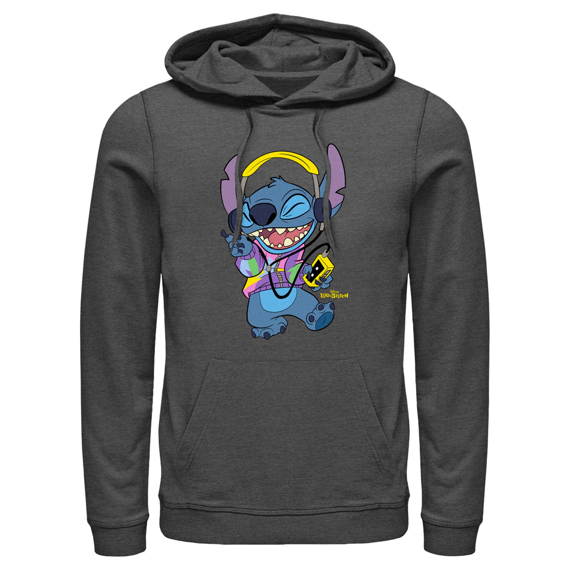 Men’S Lilo & Stitch Cool Headphones Stitch Pull Over Hoodie