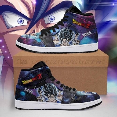 Vegito Jordan Sneakers Galaxy Dragon Ball Z Anime Shoes Fan Pt04 Jordan Sneaker