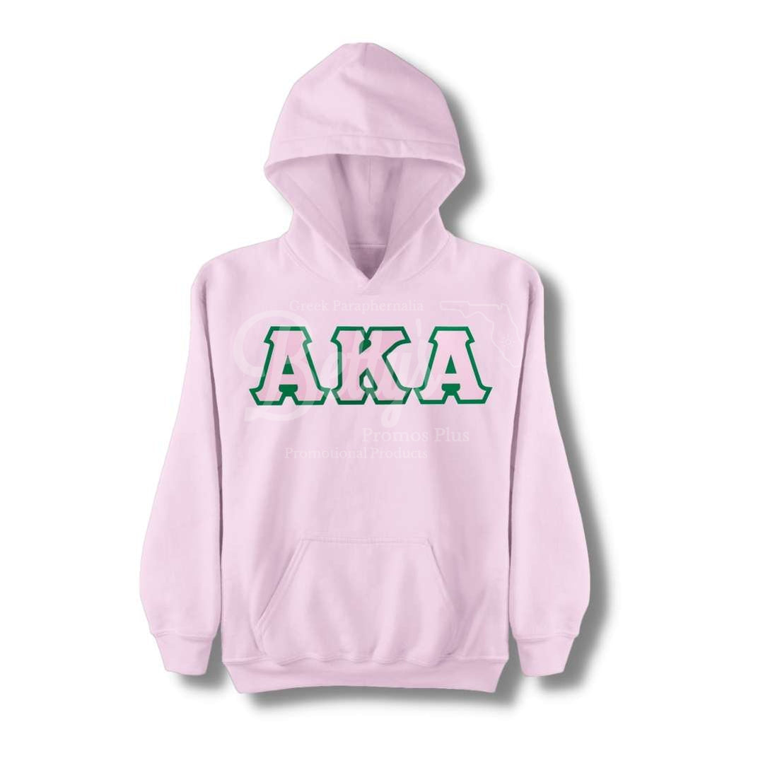 Alpha Kappa Alpha Aka Greek Letter Double-Stitched Embroidered Hoodie