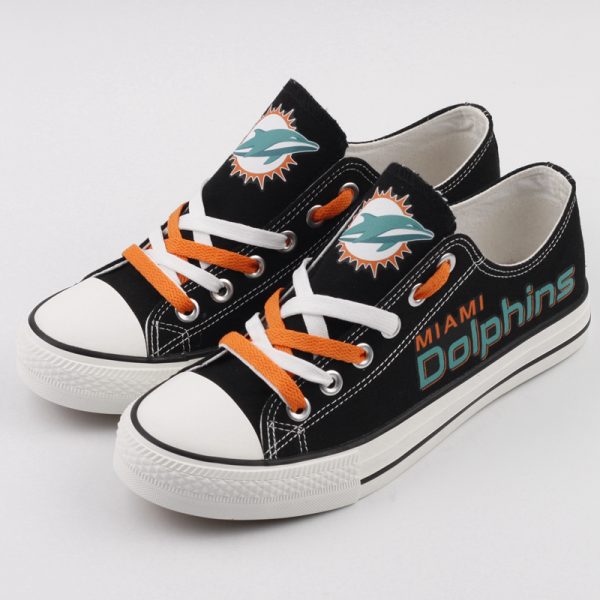 Miami Dolphins Shoes Style Low Top Sport Sneakers Qa