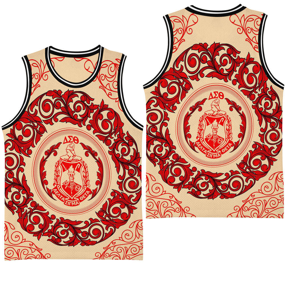 Africa Zone Clothing – Delta Sigma Theta Cream Sorority Basketball Jersey A35