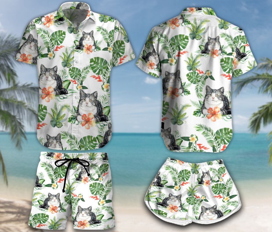 American Shorthair Pet Hawaii Set Summer Holiday Ha62307