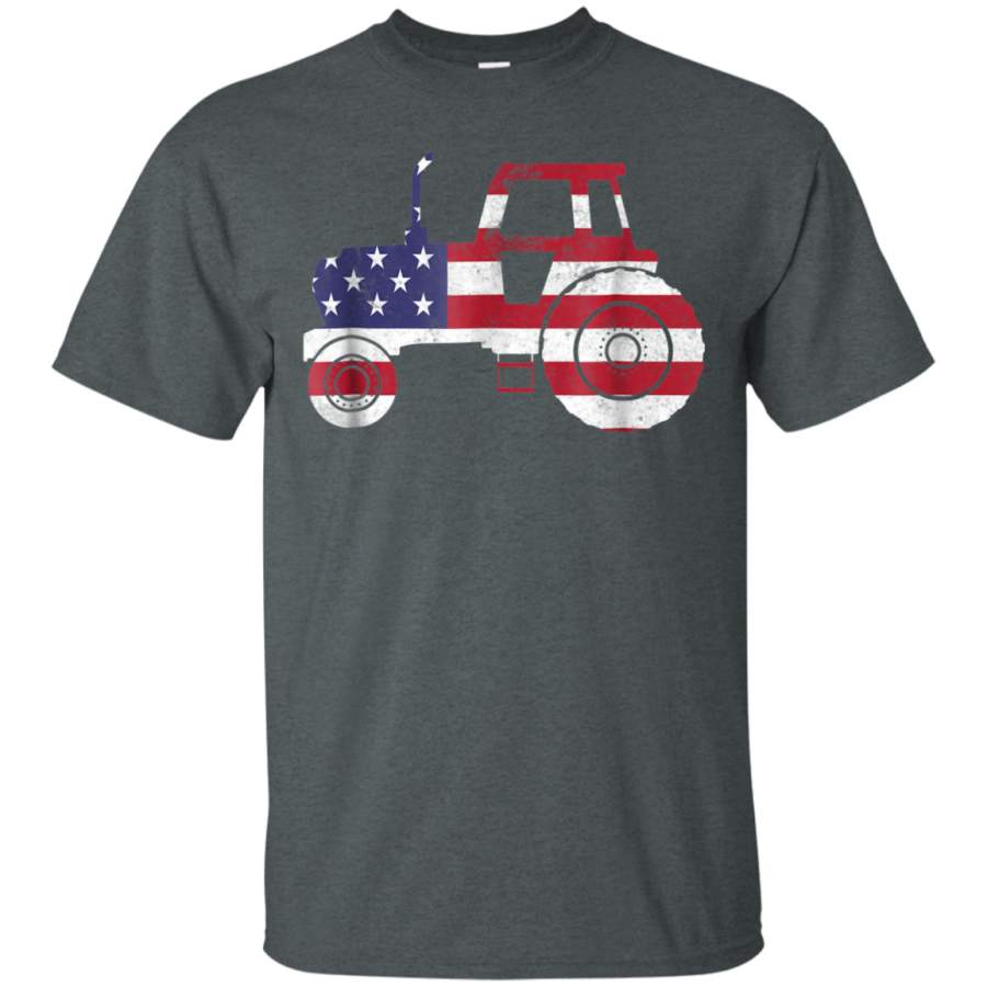 AGR American Farm Tractor Graphic T Shirt 4th Of July