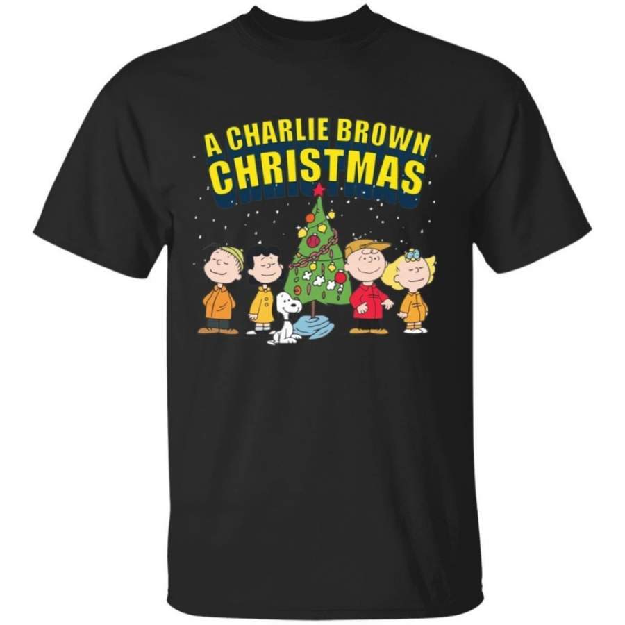 Peanuts Charlie Brown Christmas Shirt Cute Snoopy Xmas Gift T-Shirt