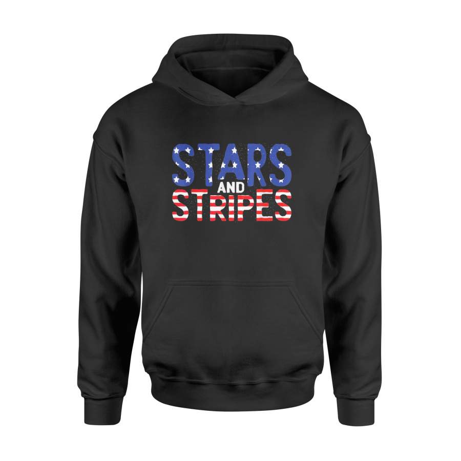 4th of July Patriotic Stars and Stripes T-shirt – Standard Hoodie