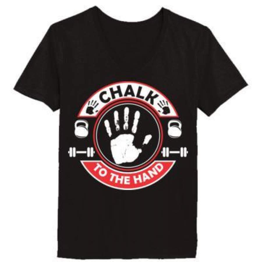 AGR Chalk To The Hand – Ladies’ V-Neck T-Shirt