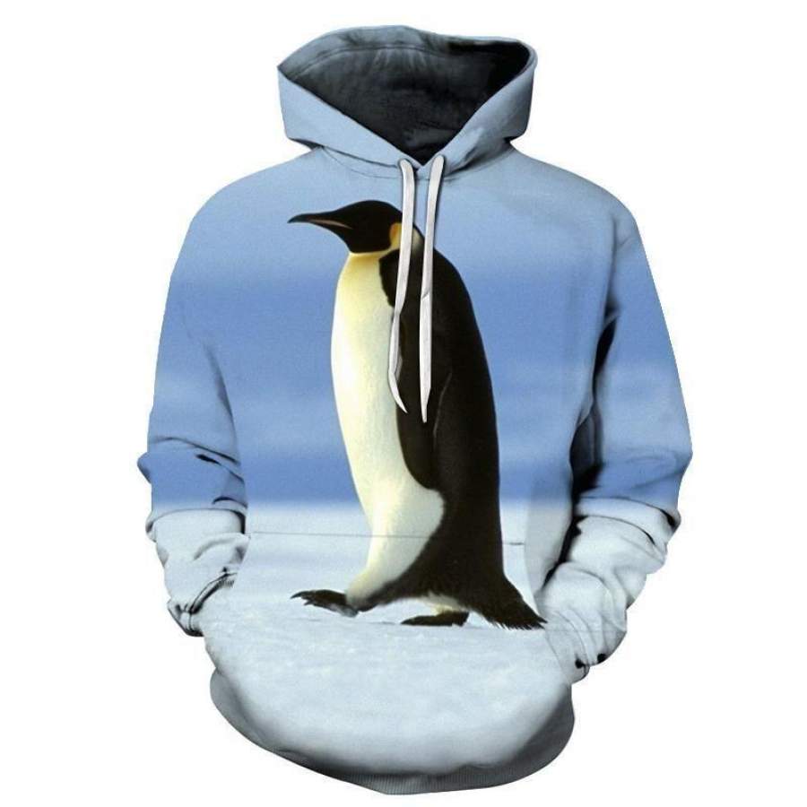 Penguin Hoodie 3D Style878 All Over Printed