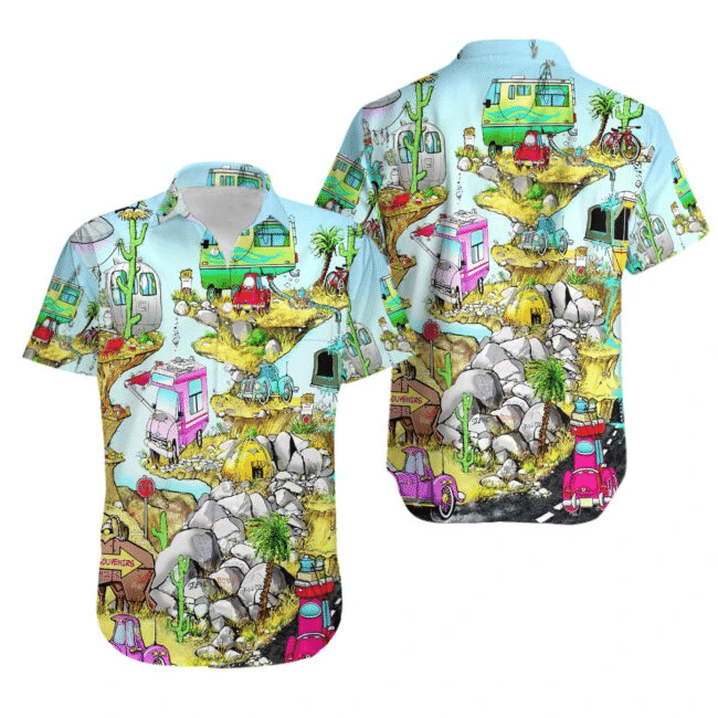 Cartoon Campers Hawaii Shirt Unisex Adult Ha82805