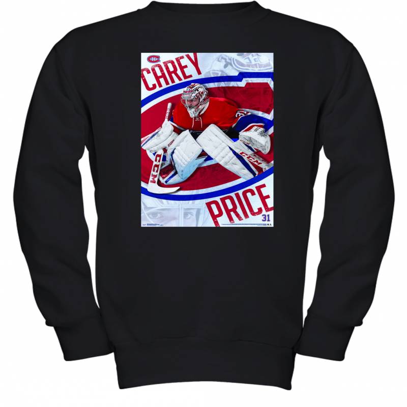 International Wall Poster Montreal Canadiens Carey Price Youth Sweatshirt