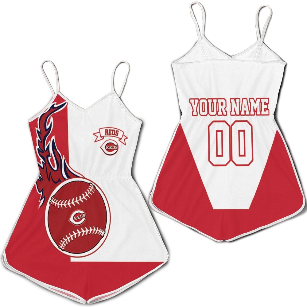 Cincinnati Reds 3d Personalized Romper