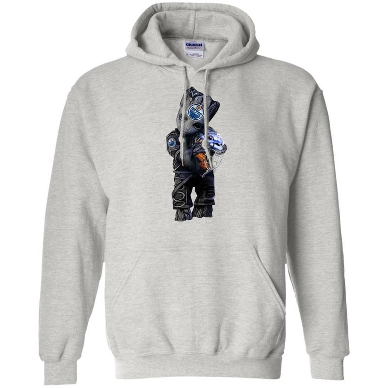 Cool Groot With Edmonton Oilers America Ice Hockey Sport Hoodie